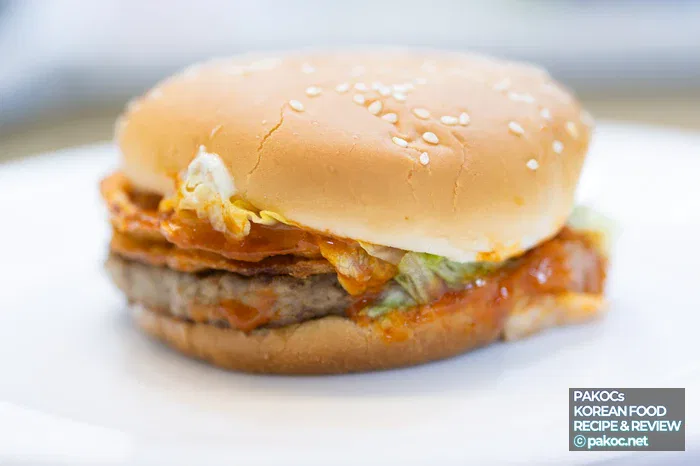 Foto del proceso de cocción de la hamburguesa