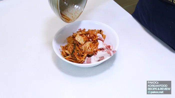 들기름 티스푼 넣고 마무리
