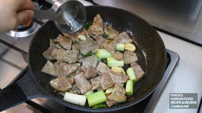 Using 100ml of water for seasoning combination