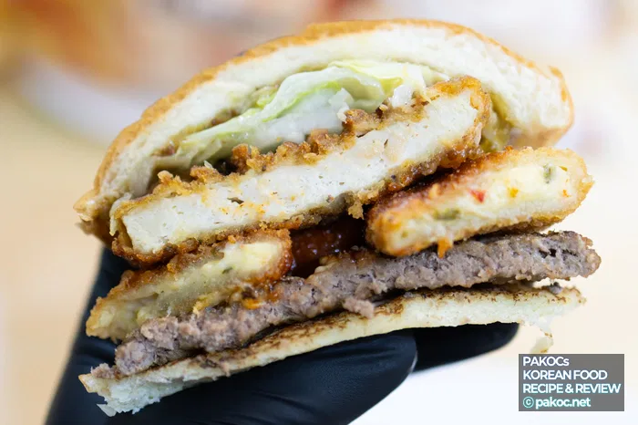 Comparación de hamburguesa monstruo de Burger King