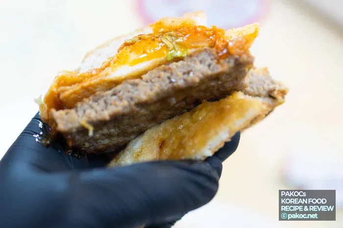 Composición del set de burger de Lotteria