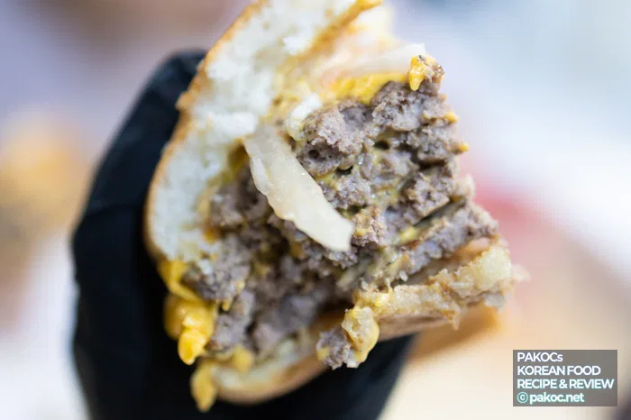Comparación de precios por versión de hamburguesa