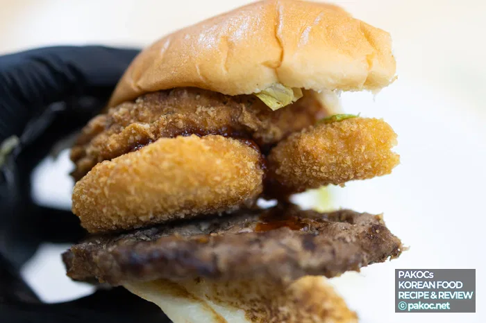 Información de precios del set de hamburguesas