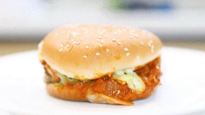Reseña del uso de la salsa de la hamburguesa de kimchi