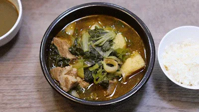 牛骨スープを追加してスープの味を強化