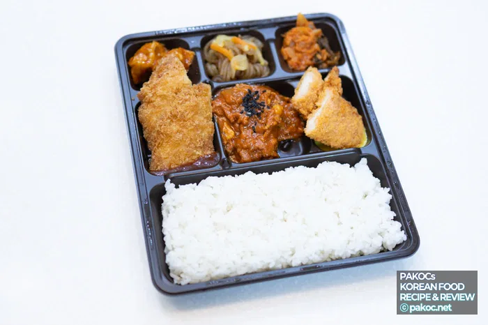 고기 올인원 도시락 양 사진