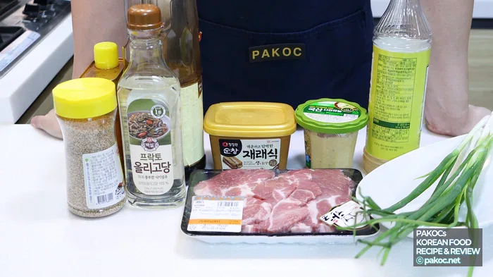 Foto comparativa del miso asado