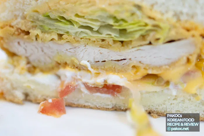 Hamburguesa de queso ricotta como una comida