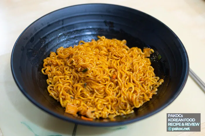 ビビンラーメン調理過程写真