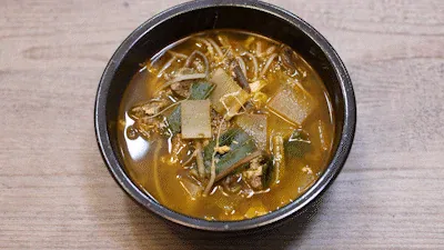 콩나물 씻기 과정 사진