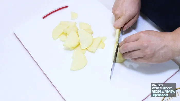 Green Onion Slicing Preparation Method