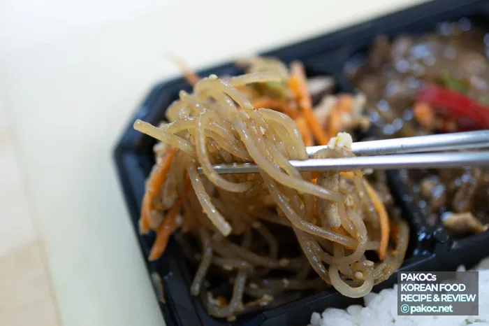 Revisión del japchae como principal acompañamiento