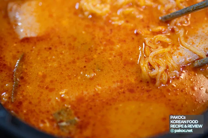 Información de recomendación de jjigae de queso