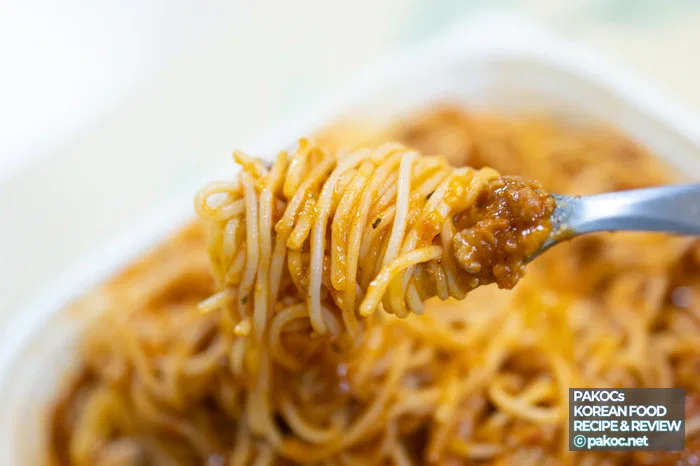 Basic taste information of ragu pasta