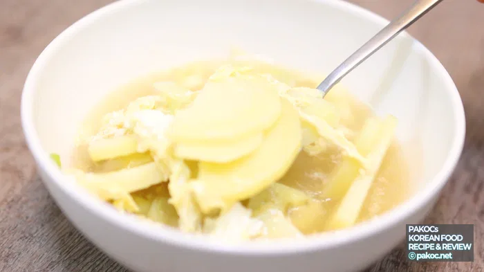Soup Cooking with a Soft Taste