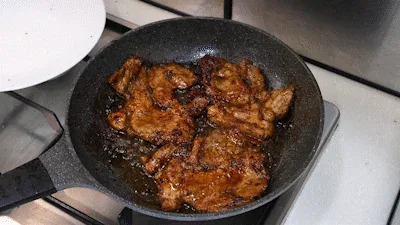 Foto del cerdo a la parrilla terminado