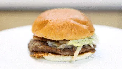 Hamburguesa con pan brioche
