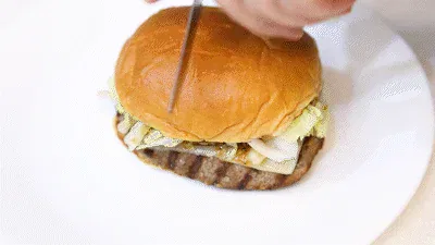 Características de la hamburguesa con champiñones asados