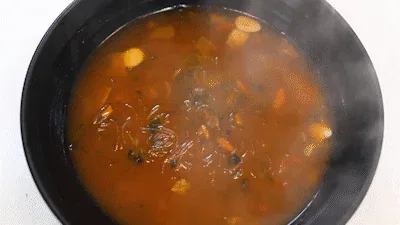 Explicación de las características del polvo de sopa