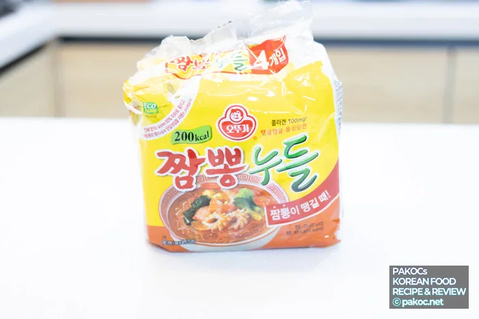 Método de cocción de fideos Ottogi Jjamppong