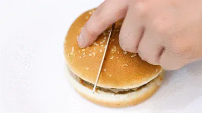더블비프 버거 구성 사진