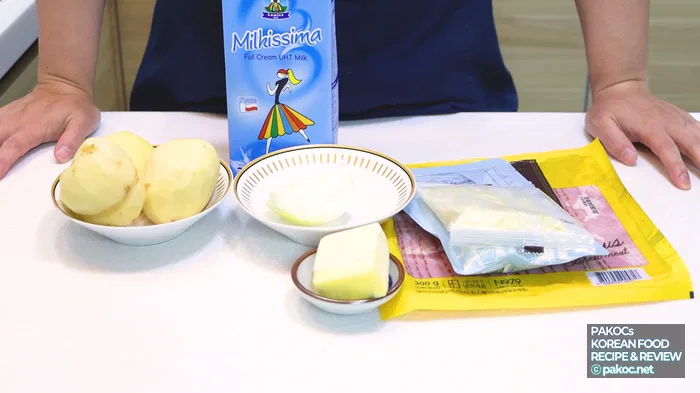 감자 치즈 그라탕 재료 소개 사진