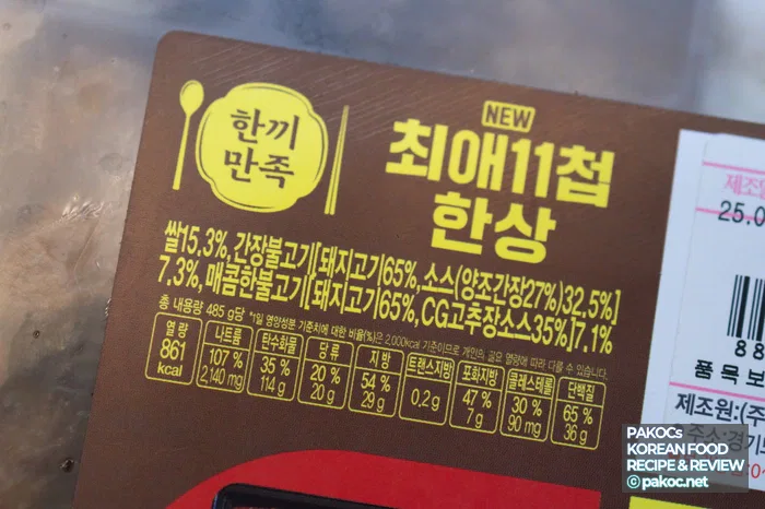 One Meal Satisfaction Menu Composition Review