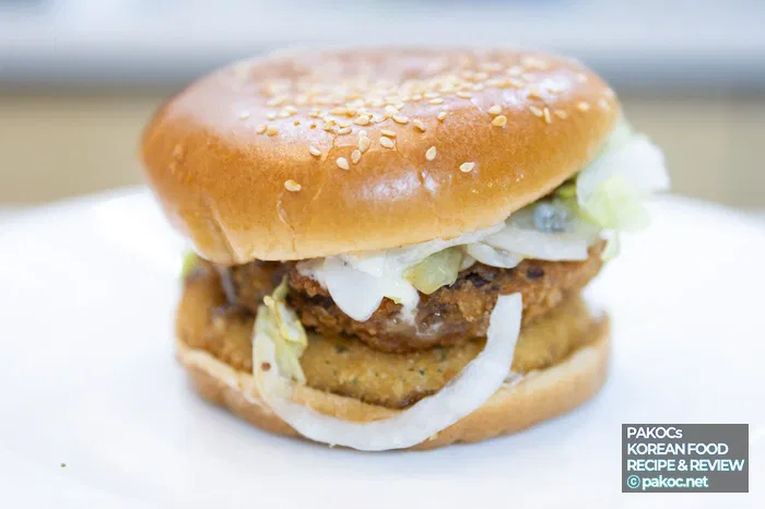 맛 있는 햄버거 비주얼 사진