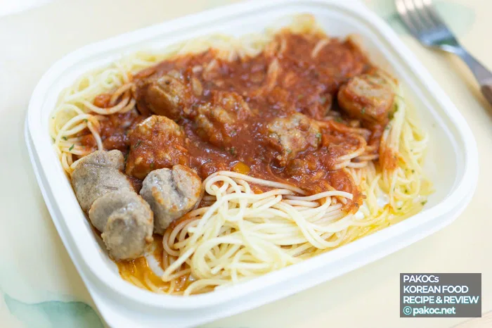 편의점 미트볼 파스타 맛있음