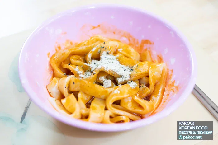 生麺トッポッキレビュー作成