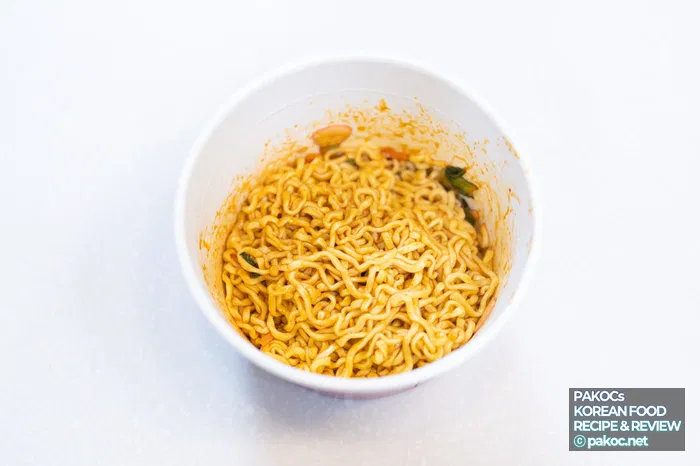 세븐일레븐 컵라면 조리 과정