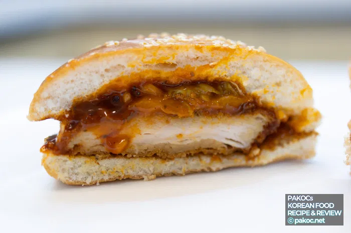 ブルダック チキンバーガー ソース 構成