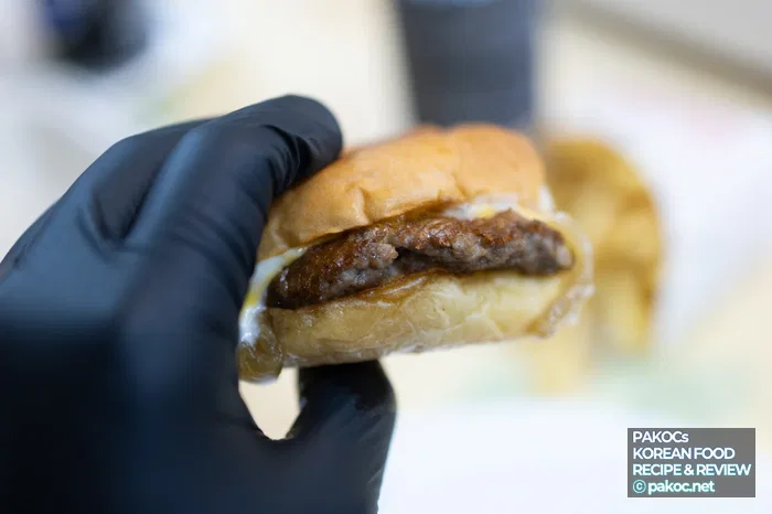 햄버거 정면 비주얼 이미지