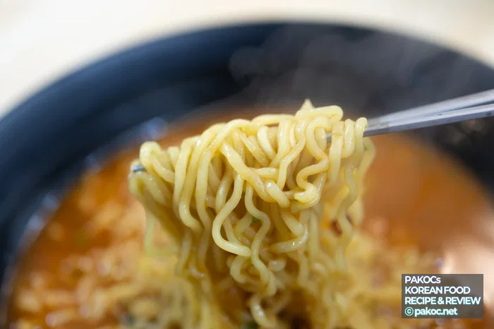 면의 신선도 비교 사진