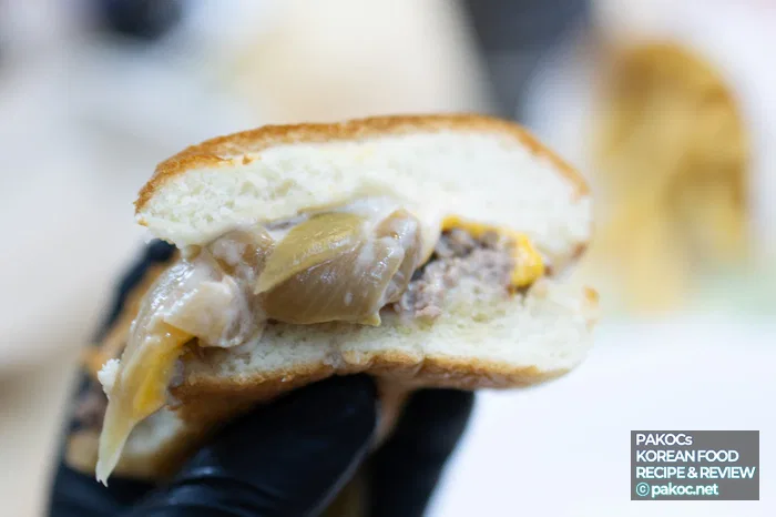 햄버거 심플 구성 이미지