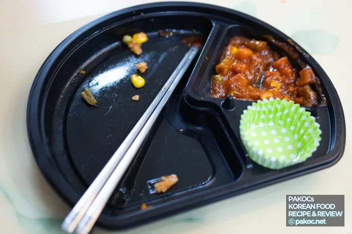 Omurice set meal components overview