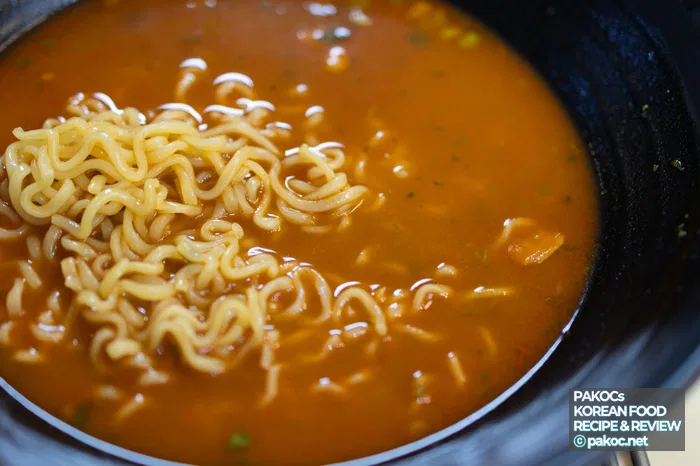 면발 조리 상태 설명