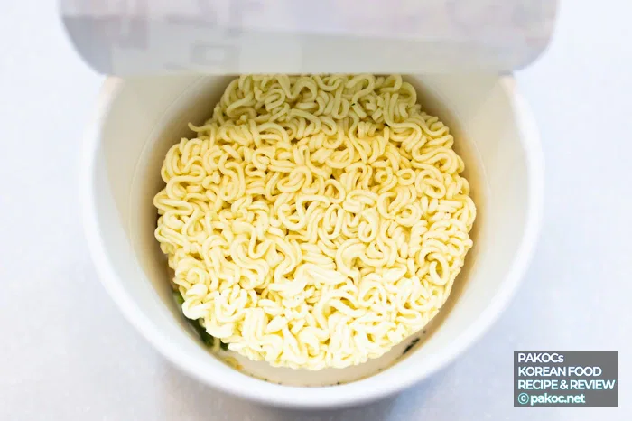 농심 컵라면 구성 비주얼