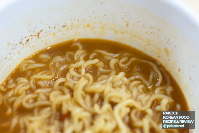 컵라면 맛 매운맛 조절