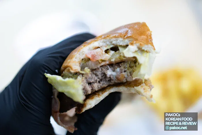 Composición de hamburguesa de 150g