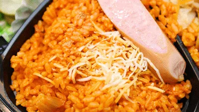 Comparación de fotos de la composición del bento