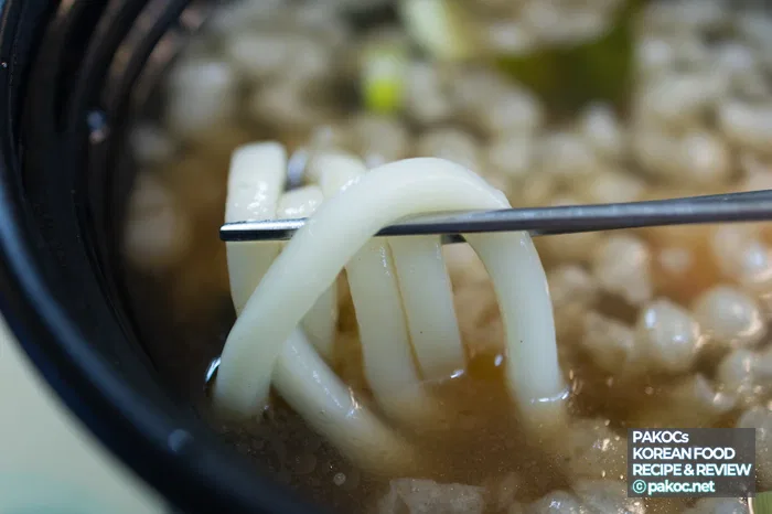 Opinión y valoración del sabor del udon con tempura