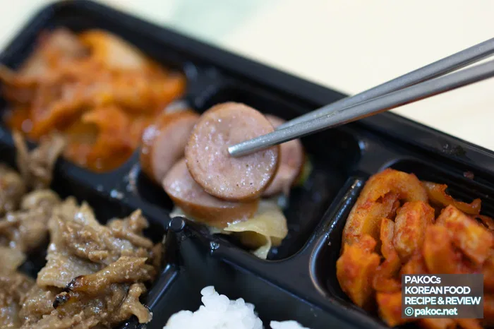 한도초과 도시락 전반적 구성 비교