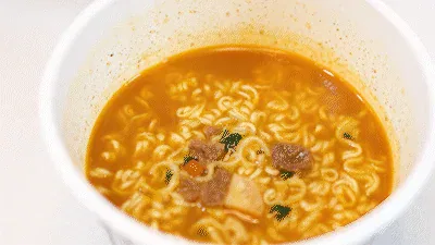 농심 컵라면 리뷰 비주얼