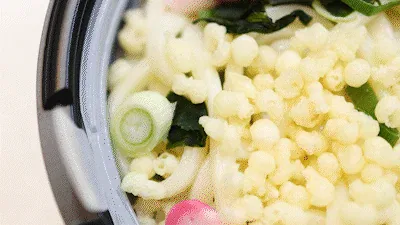 Comparativa de precio del udon con tempura de GS25