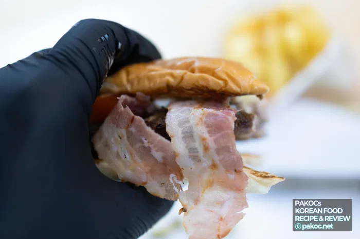 Experiencia de sabor y aroma de hamburguesa