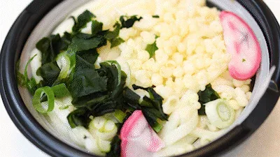 Explicación del método de preparación del udon con tempura