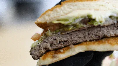 Características de hamburguesa con especias picantes