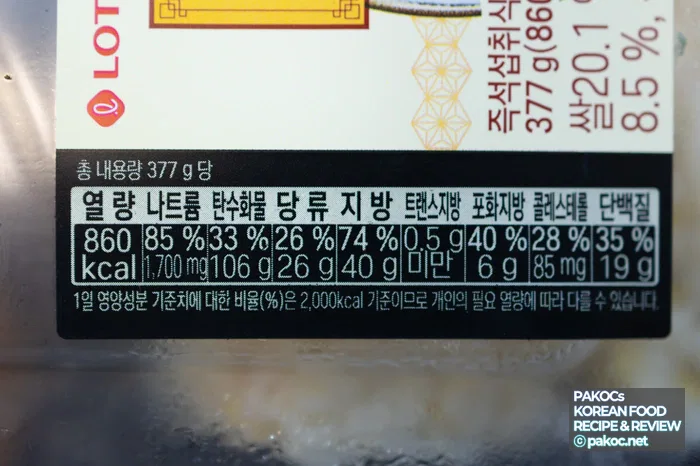 Recomendación de menú chino de tienda de conveniencia