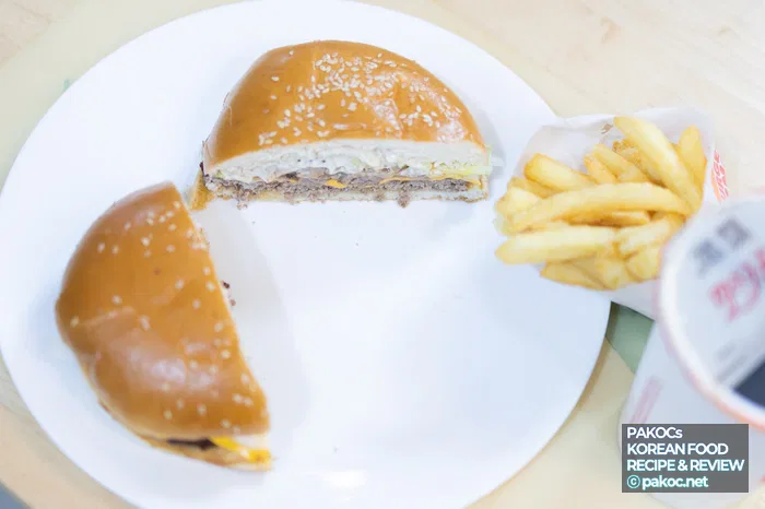 버거 소스 조합 식감